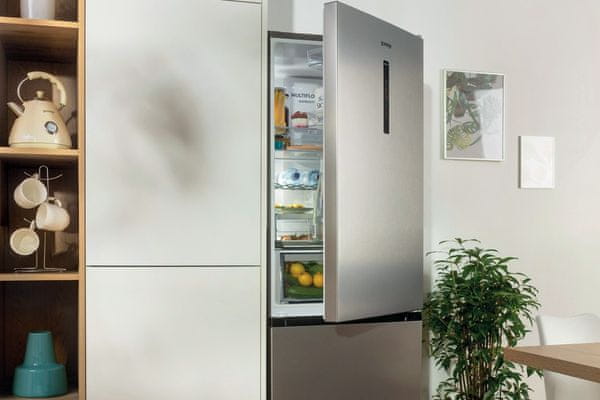 Volně stojící kombinovaná chladnička Gorenje NRC620CSXL4 technologie AdaptTech