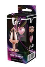 Dreamtoys Gleaming Love Plug (Rose Gold / Large)