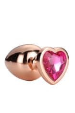 Dreamtoys Gleaming Love Plug (Rose Gold / Large)