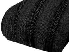 Kraftika 5m black zip spirálový 5mm metráž pro jezdce typu pol