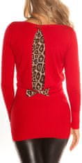 Amiatex Dámské šaty 71743, červená, UNIVERZáLNí