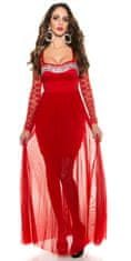 Amiatex Dámské šaty 73055, červená, M