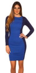 Amiatex Dámské šaty 74238, modrá, M