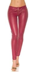 Amiatex Dámské legíny 74544, bordó, M/L