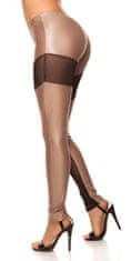 Amiatex Dámské legíny 74619, cappucino, M/L