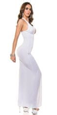 Amiatex Dámské šaty 74504, bílá, UNIVERZáLNí