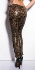 Amiatex Dámské legíny 74616 + Ponožky Gatta Calzino Strech, zvířecí potisk, S/M