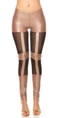 Amiatex Dámské legíny 74614, cappucino, M/L