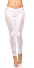 Amiatex Dámské legíny 74650, bílá, M/L