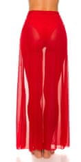 Amiatex Dámská sukně 74878, červená, UNIVERZáLNí