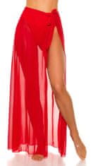 Amiatex Dámská sukně 74878, červená, UNIVERZáLNí