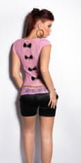 Amiatex Dámské tričko 75914 + Ponožky Gatta Calzino Strech, růžová, S/M
