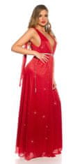 Amiatex Dámské šaty 78653, červená, UNIVERZáLNí