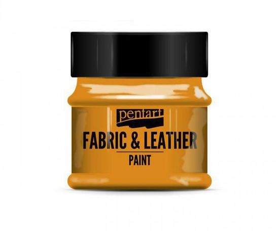 Pentart Barva na textil a kůži pomerančová 50ml,