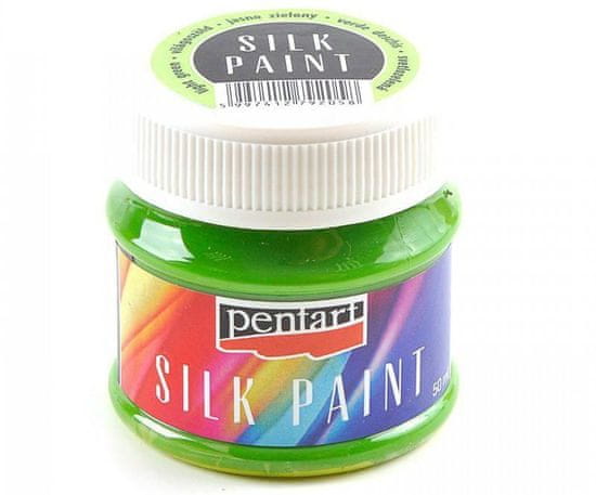 Pentart Barva na hedvábí světle zelená 50ml, pentart, barvy, textil