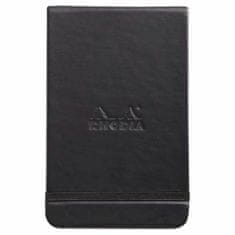 Kraftika Zápisník tečkovaný webnotepad 9x14cm černý, rhodia