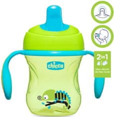 Chicco Hrneček Training s držadly 200 ml, zelený 6m +