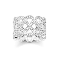 Thomas Sabo Prsten "Nekonečno" , TR2086-051-14-52, Sterling Silver, 925 Sterling silver, zirconia white