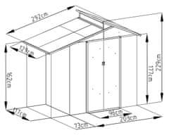 Rojaplast Zahradní domek OSCAR E-A