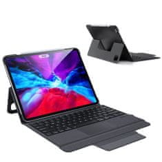 Dux Ducis Wireless Keyboard pouzdro s klávesnicí na iPad Pro 12.9'' 2018 / 2020 / 2021, černé