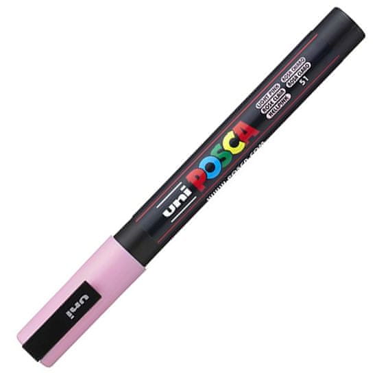 UNI Mitsubishi Penci Unikátní popisovač POSCA PC-3M 0,9-1,3 mm sv. růžový