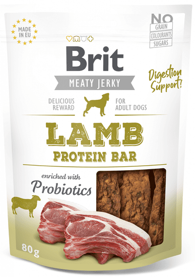 Brit Jerky Lamb Protein Bar 12 x80g