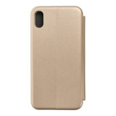 FORCELL Pouzdro / obal na Apple iPhone XS MAX zlaté - knížkové Forcell Elegance