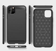 FORCELL Obal / kryt na Apple iPhone 11 Pro černý - Forcell Carbon Case