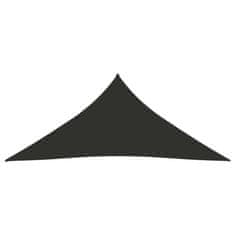 Greatstore Stínící plachta oxfordská látka trojúhelník 5x7x7 m antracitová