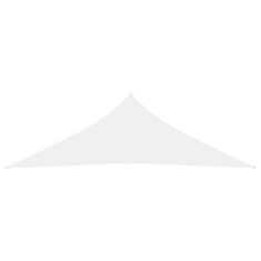 Greatstore Stínící plachta oxfordská látka trojúhelník 2,5x2,5x3,5 m bílá