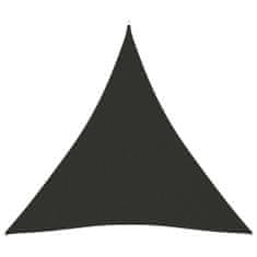 Greatstore Stínící plachta oxford trojúhelníková 4,5x4,5x4,5 m antracitová