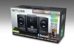 Muse M-50DB, mikrosystém s CD, BT a DAB+, černá