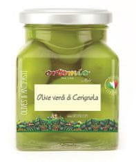 Ortomio Zelené olivy Bella di Cerignola s peckou, 314 ml