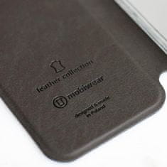 Mobiwear Luxusní flip pouzdro na mobil Samsung Xcover 4 - Černé - kožené - L_BLS Black Leather