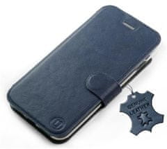 Mobiwear Luxusní flip pouzdro na mobil Samsung Galaxy S8 - Modré - kožené - L_NBS Blue Leather