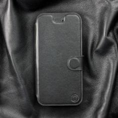 Mobiwear Luxusní flip pouzdro na mobil Samsung Galaxy A10 - Černé - kožené - L_BLS Black Leather