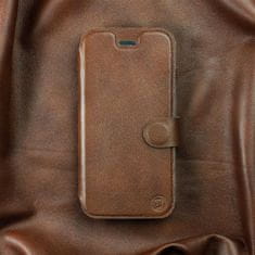 Mobiwear Luxusní kožené flip pouzdro Samsung Galaxy A32 5G - Hnědé - L_BRS Brown Leather