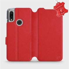 Mobiwear Luxusní flip pouzdro na mobil Xiaomi Redmi 7 - Červené - kožené - L_RDS Red Leather