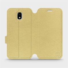 Mobiwear Flip pouzdro na mobil Samsung Galaxy J5 2017 v provedení C_GOS Gold&Gray