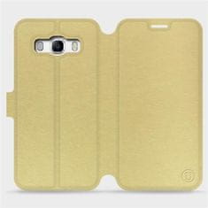 Mobiwear Flip pouzdro na mobil Samsung Galaxy J5 2016 v provedení C_GOS Gold&Gray