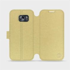 Mobiwear Flip pouzdro na mobil Samsung Galaxy S7 v provedení C_GOS Gold&Gray