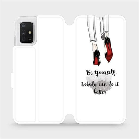 Mobiwear Knížkové flip pouzdro - Samsung Galaxy A51 - M046P Be yourself