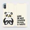 Mobiwear Flipové pouzdro na mobil Xiaomi Redmi 9A / 9AT - M041S Panda - life is not always black and white