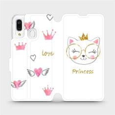 Mobiwear Knížkové flip pouzdro - Samsung Galaxy A40 - MH03S Kočička princess