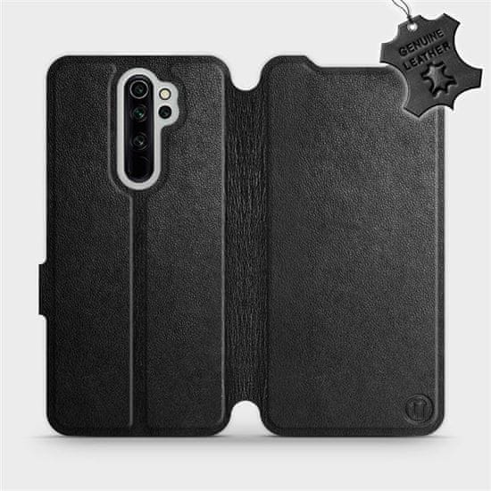 Mobiwear Luxusní flip pouzdro na mobil Xiaomi Redmi Note 8 Pro - Černé - kožené - L_BLS Black Leather