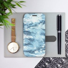 Mobiwear Knížkové flip pouzdro - Honor 8X - M058S Světle modrá horizontální pírka