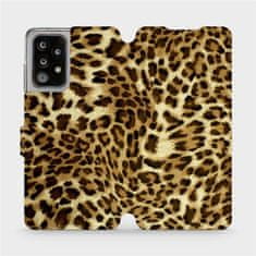 Mobiwear flip pouzdro na mobil Samsung Galaxy A52 5G / A52s 5G - VA33P Leopardí vzor