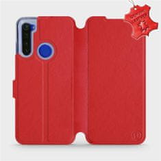 Mobiwear Luxusní flip pouzdro na mobil Xiaomi Redmi Note 8T - Červené - kožené - L_RDS Red Leather