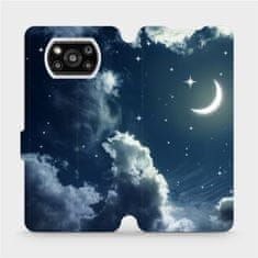 Mobiwear Flipové pouzdro na mobil Xiaomi Poco X3 Pro - V145P Noční obloha s měsícem