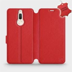 Mobiwear Luxusní flip pouzdro na mobil Huawei Mate 10 Lite - Červené - kožené - L_RDS Red Leather